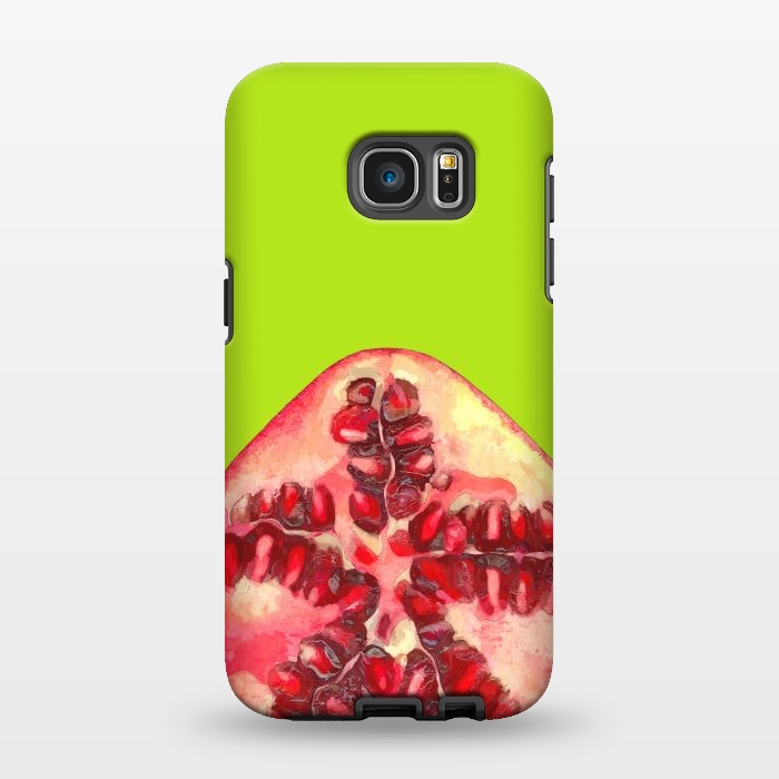 Galaxy S7 EDGE StrongFit Pomegranate Tropical Fruit by Alemi
