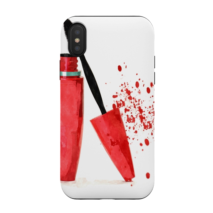 iPhone Xs / X StrongFit Red Mascara by Alemi