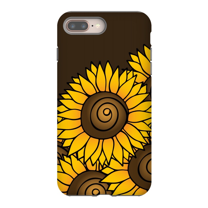 iPhone 7 plus StrongFit Sunflower by Majoih