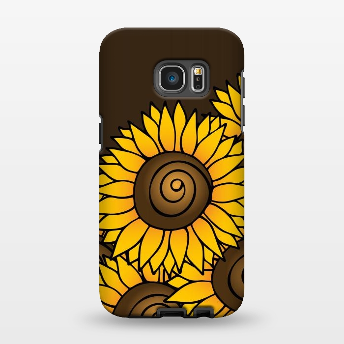 Galaxy S7 EDGE StrongFit Sunflower by Majoih
