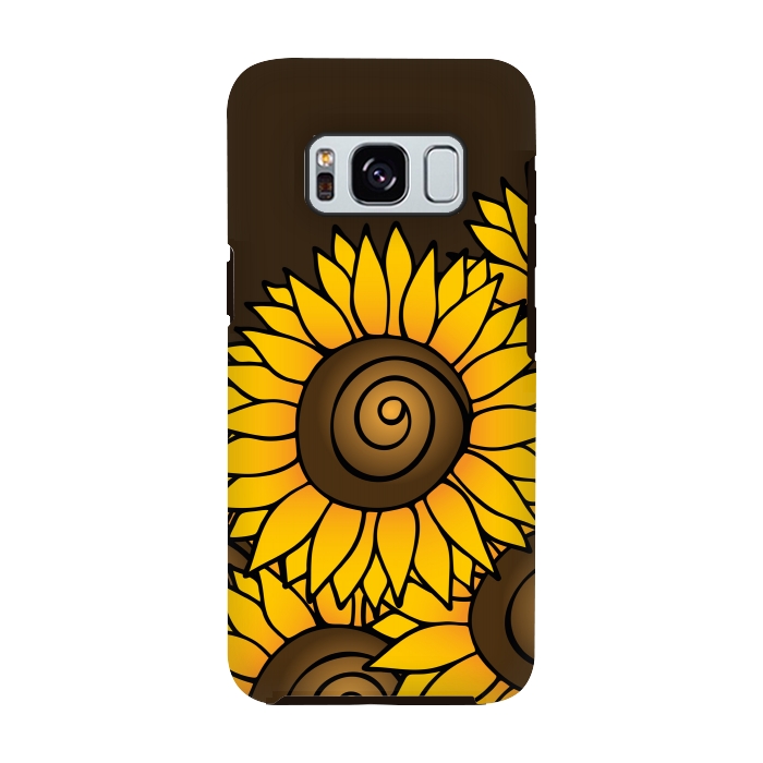 Galaxy S8 StrongFit Sunflower by Majoih