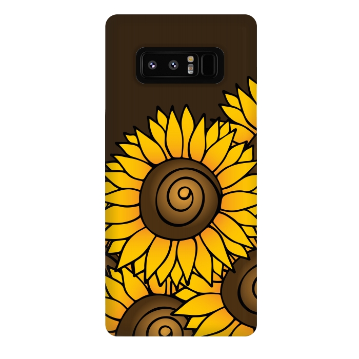 Galaxy Note 8 StrongFit Sunflower by Majoih