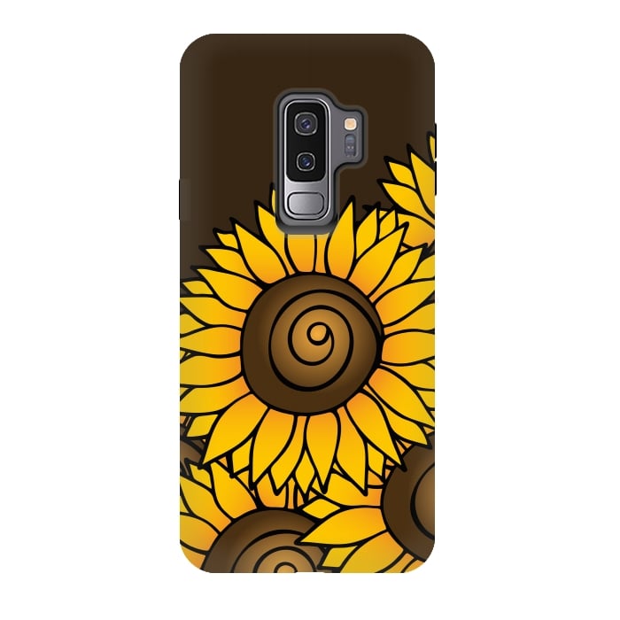 Galaxy S9 plus StrongFit Sunflower by Majoih