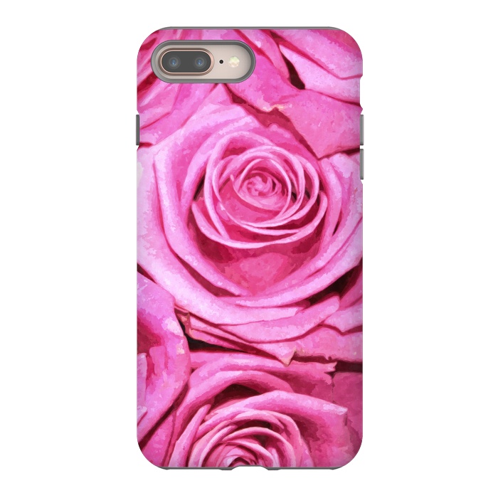 iPhone 7 plus StrongFit Pink Roses  by Alemi