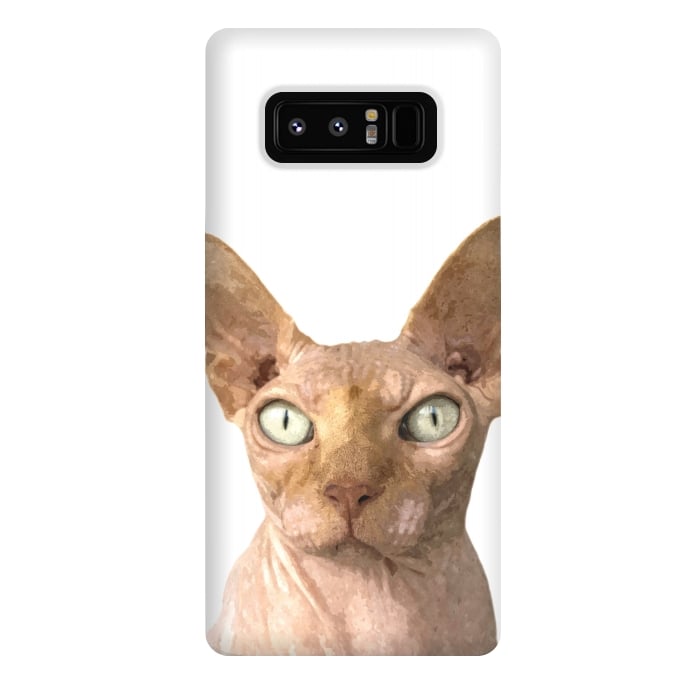 Galaxy Note 8 StrongFit Sphynx Cat Portrait by Alemi