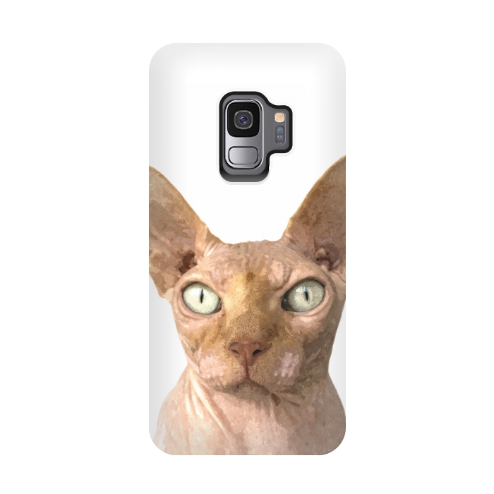 Galaxy S9 StrongFit Sphynx Cat Portrait by Alemi