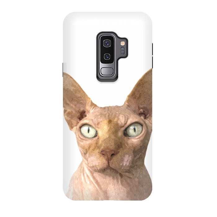 Galaxy S9 plus StrongFit Sphynx Cat Portrait by Alemi