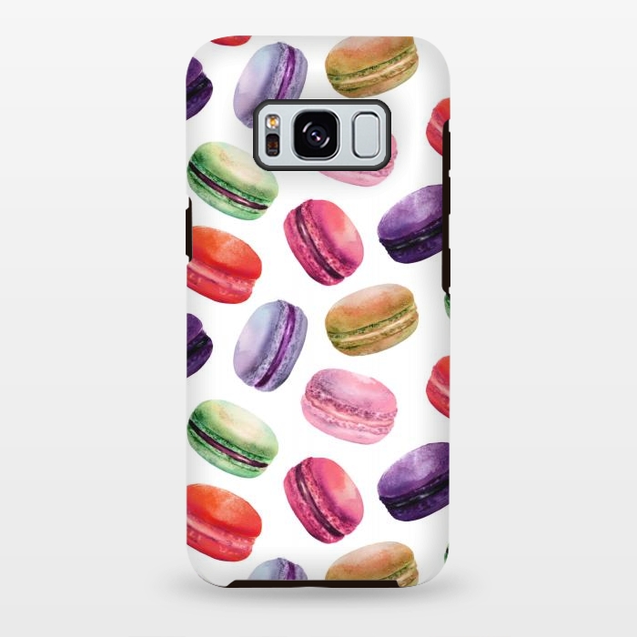 Galaxy S8 plus StrongFit Macaroon Dance on White by DaDo ART