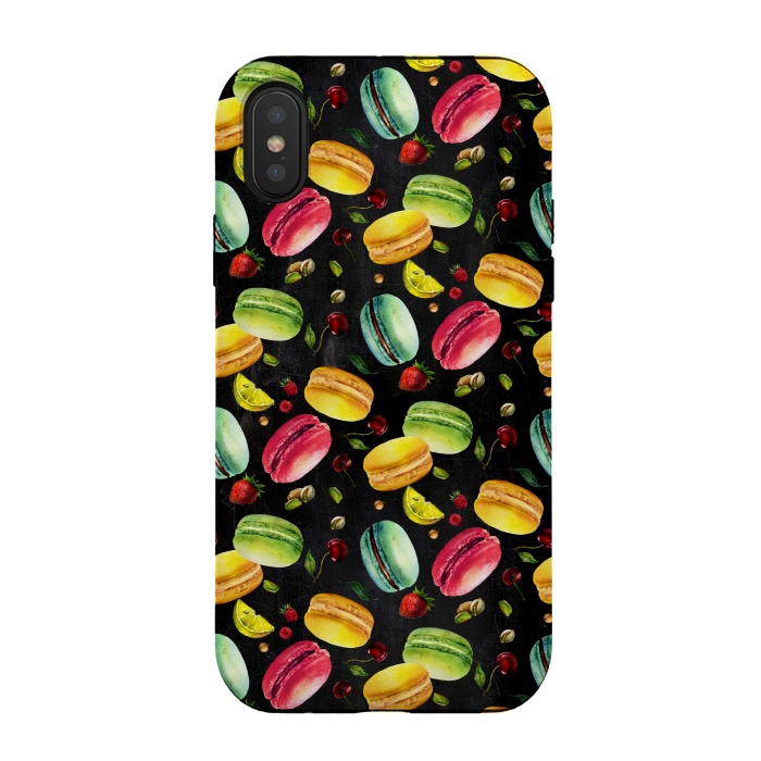 iPhone Xs / X StrongFit Macaroon Dance at Night by DaDo ART