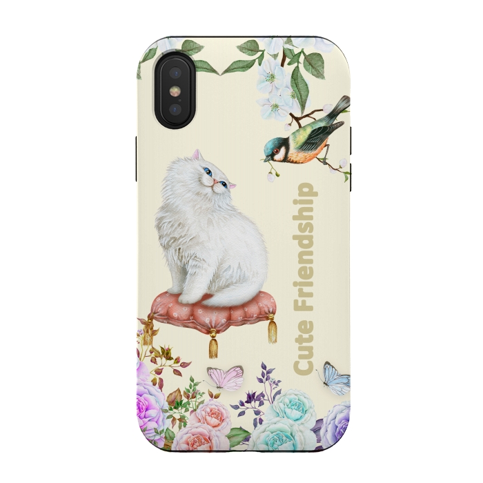 iPhone Xs / X StrongFit Cute Friendship by Creativeaxle
