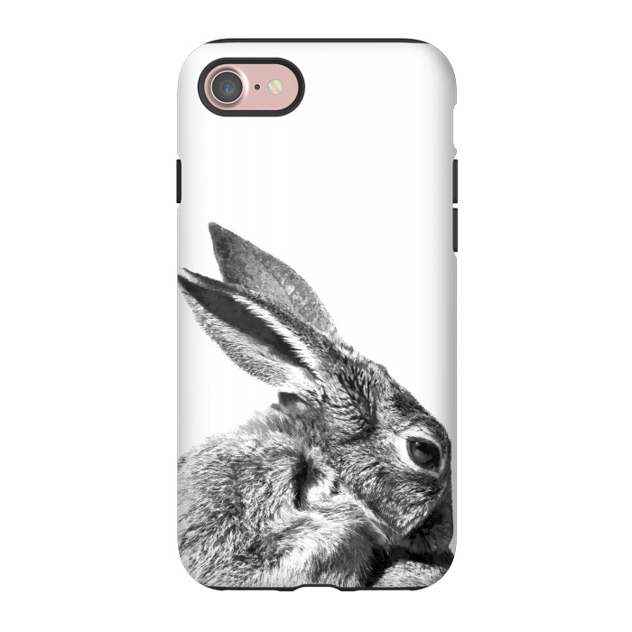 iPhone 7 StrongFit Black and White Rabbit by Alemi