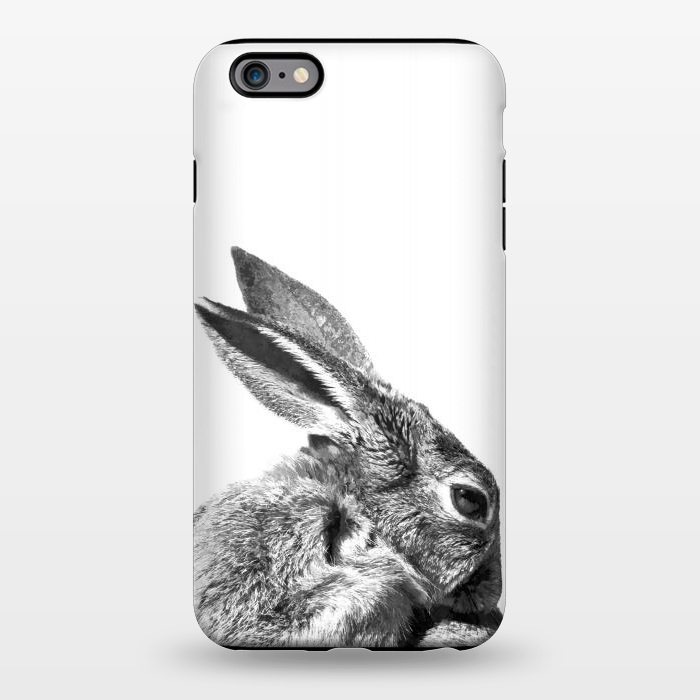 iPhone 6/6s plus StrongFit Black and White Rabbit by Alemi