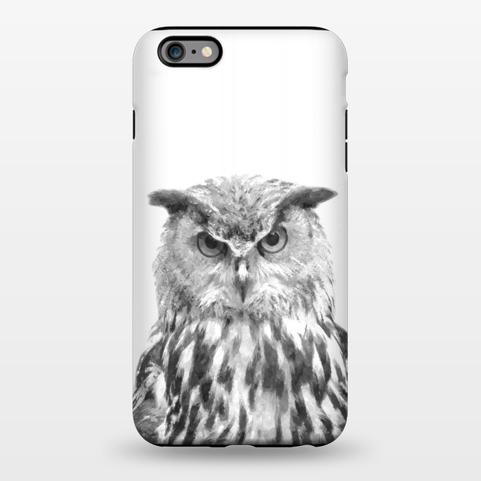 iPhone 6/6s plus StrongFit Black and White Owl by Alemi