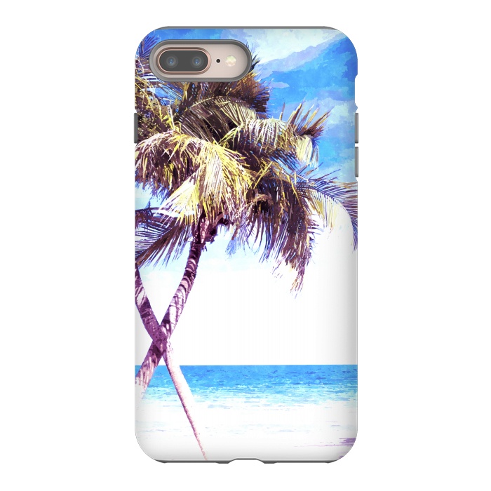 iPhone 7 plus StrongFit Palm Trees Beach by Alemi