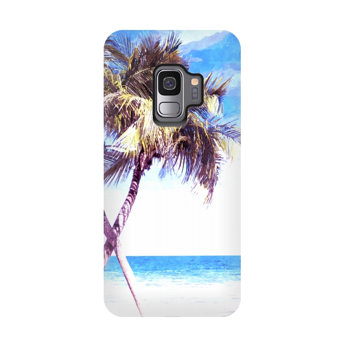 Galaxy S9 StrongFit Palm Trees Beach by Alemi