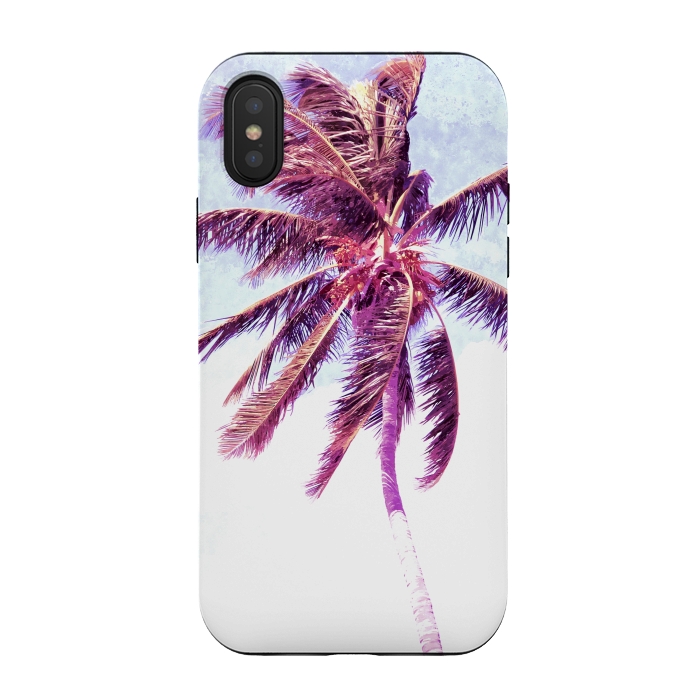 iPhone Xs / X StrongFit Palm Tree Tropical Illustration by Alemi