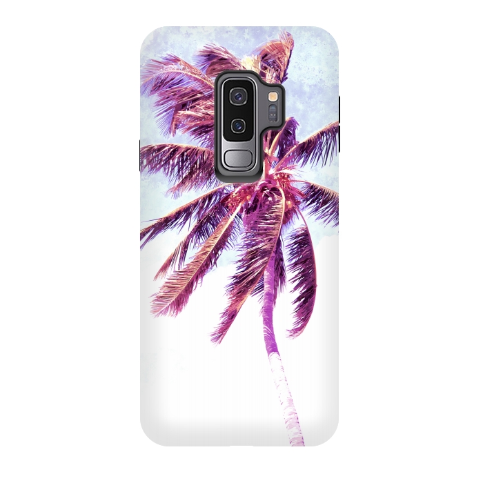 Galaxy S9 plus StrongFit Palm Tree Tropical Illustration by Alemi