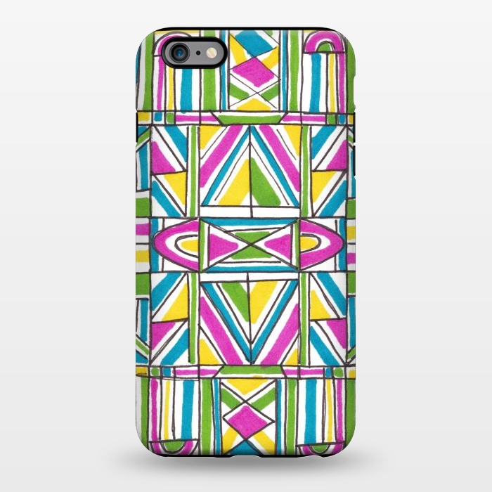 iPhone 6/6s plus StrongFit Geometric Pattern by Laura K Maxwell