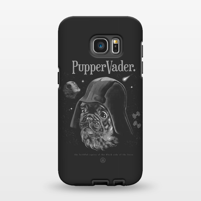 Galaxy S7 EDGE StrongFit Pupper Vader by jackson duarte