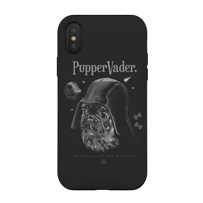 iPhone Xs / X StrongFit Pupper Vader by jackson duarte