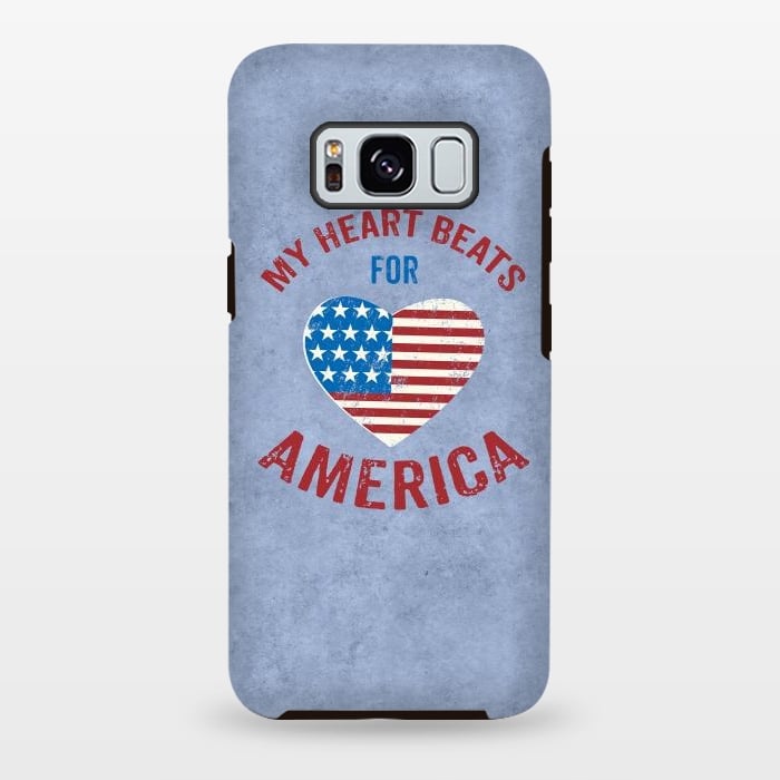 Galaxy S8 plus StrongFit My Heart For America  by Andrea Haase