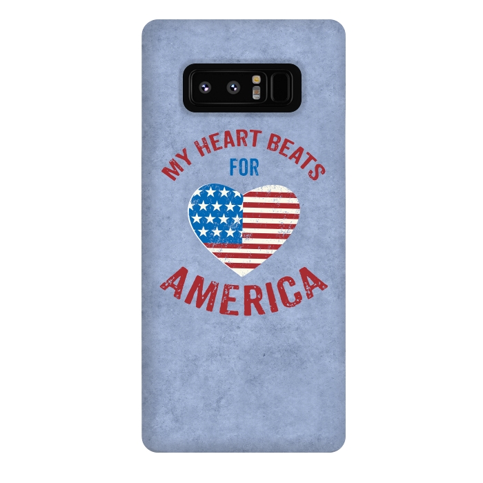 Galaxy Note 8 StrongFit My Heart For America  by Andrea Haase