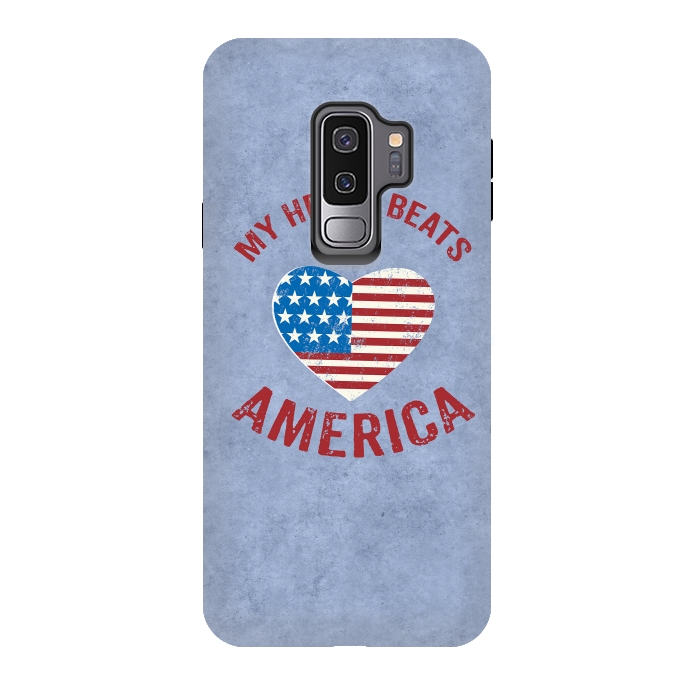 Galaxy S9 plus StrongFit My Heart For America  by Andrea Haase