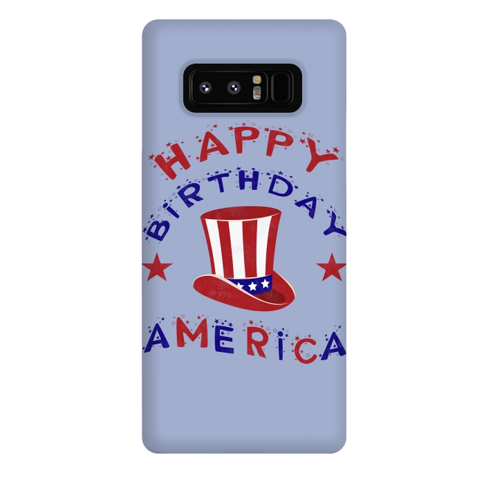 Galaxy Note 8 StrongFit Happy Birthday America 4th July by Andrea Haase