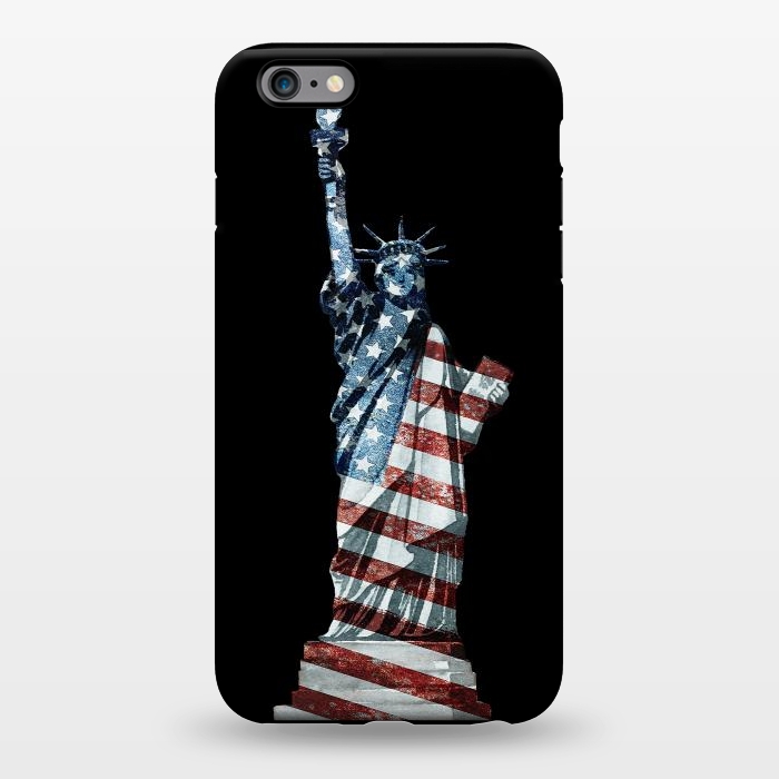 iPhone 6/6s plus StrongFit Lady Of Liberty Stars And Stripes by Andrea Haase
