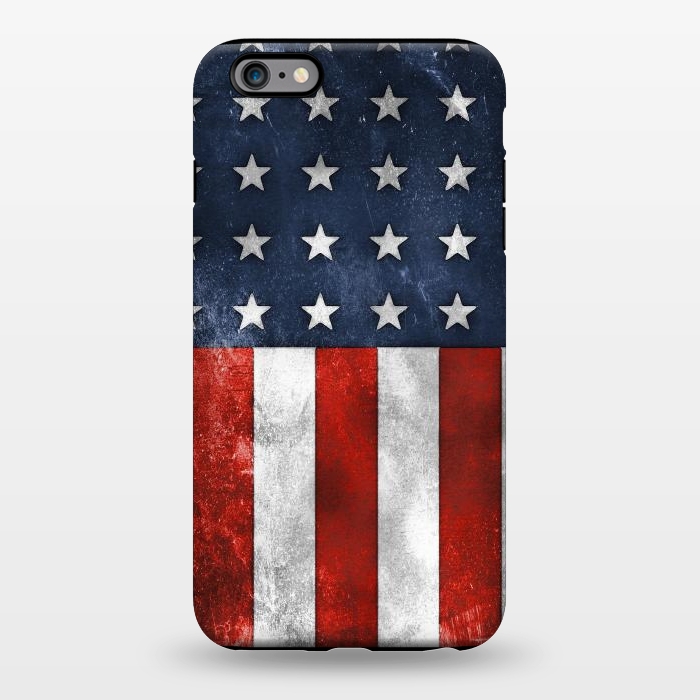 iPhone 6/6s plus StrongFit Grunge Style American Flag by Andrea Haase