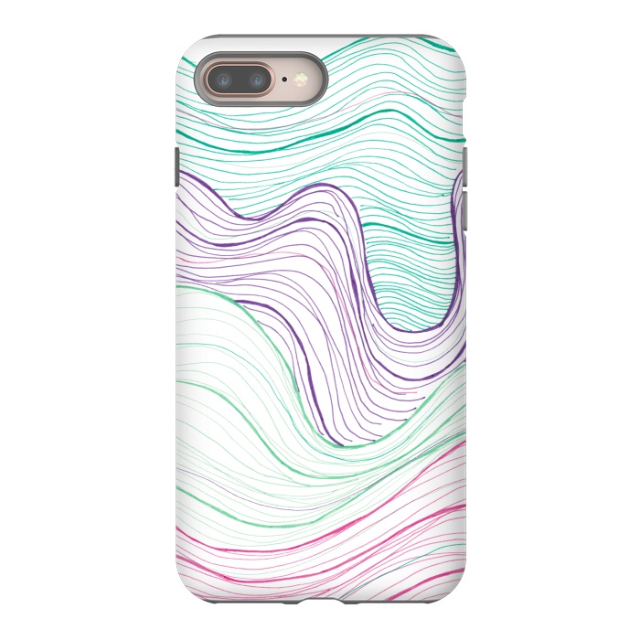 iPhone 7 plus StrongFit Gentle Waves by Laura K Maxwell