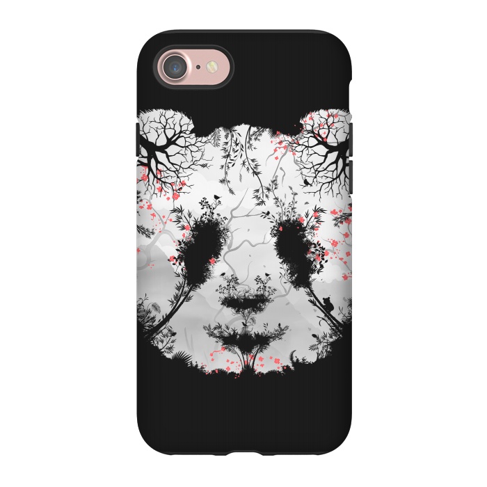 iPhone 7 StrongFit Dark Forest Panda by Sitchko