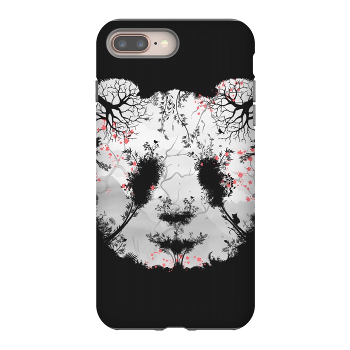 iPhone 7 plus StrongFit Dark Forest Panda by Sitchko