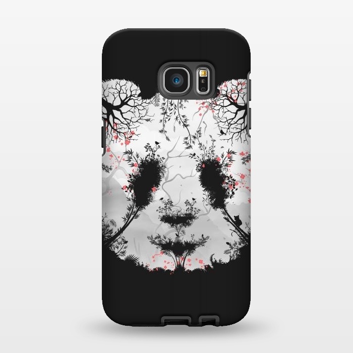 Galaxy S7 EDGE StrongFit Dark Forest Panda by Sitchko