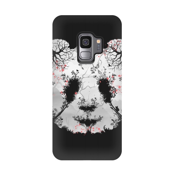 Galaxy S9 StrongFit Dark Forest Panda by Sitchko
