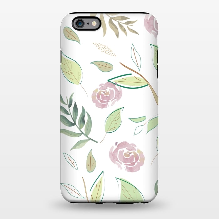 iPhone 6/6s plus StrongFit Festive Watercolor Flowers 3 by Bledi