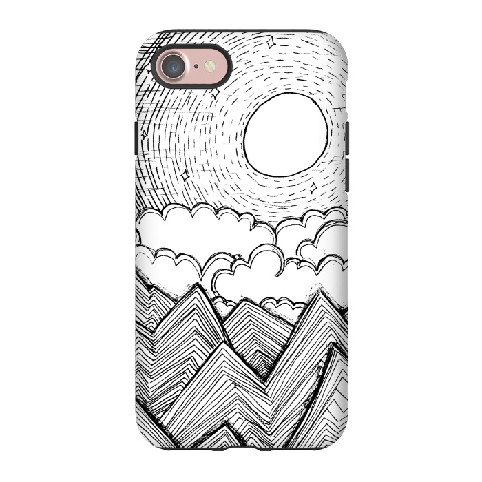 iPhone 7 StrongFit Mountains and Clouds by Laura K Maxwell