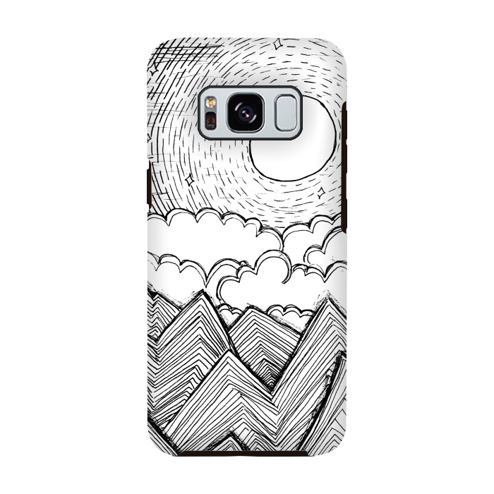 Galaxy S8 StrongFit Mountains and Clouds by Laura K Maxwell