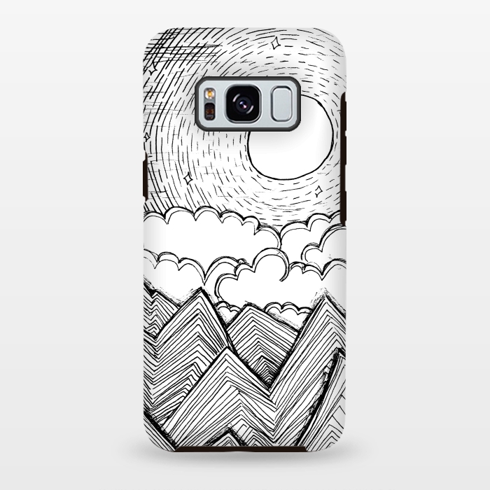 Galaxy S8 plus StrongFit Mountains and Clouds by Laura K Maxwell