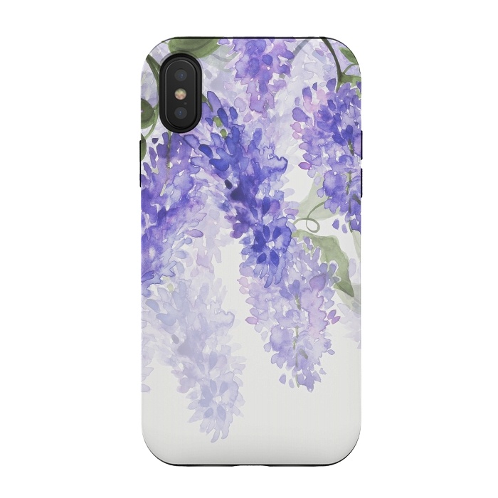 iPhone Xs / X StrongFit Wisteria in the Summer Garden by  Utart