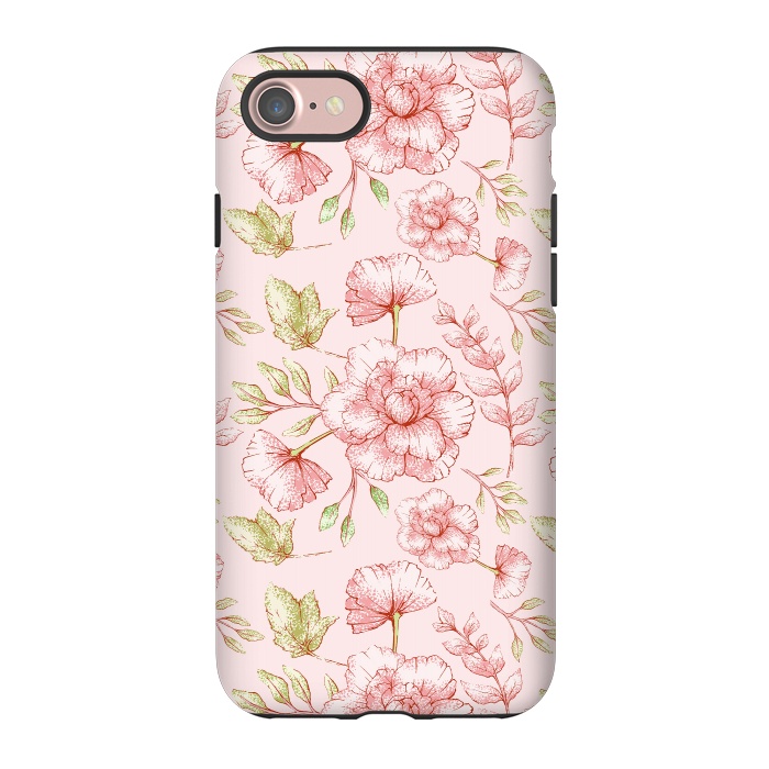 iPhone 7 StrongFit Pink Roses by  Utart