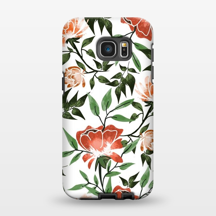 Galaxy S7 EDGE StrongFit Floral Feels by Uma Prabhakar Gokhale