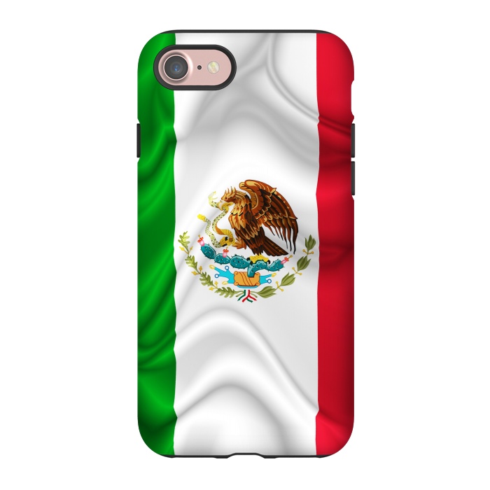 iPhone 7 StrongFit  Mexico Waving Silk Flag by BluedarkArt