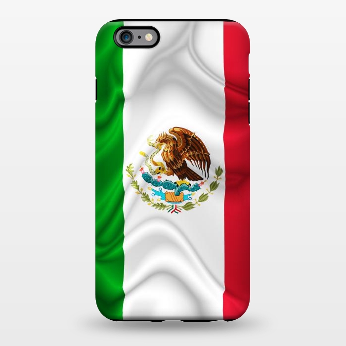 iPhone 6/6s plus StrongFit  Mexico Waving Silk Flag by BluedarkArt
