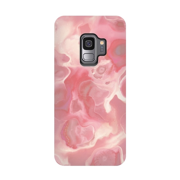 Galaxy S9 StrongFit Melted Strawberry Cream by Micklyn Le Feuvre
