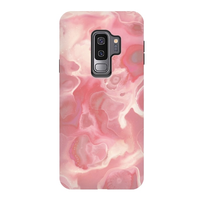 Galaxy S9 plus StrongFit Melted Strawberry Cream by Micklyn Le Feuvre