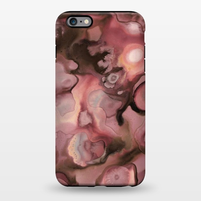 iPhone 6/6s plus StrongFit Ebb and Flow in Coral by Micklyn Le Feuvre