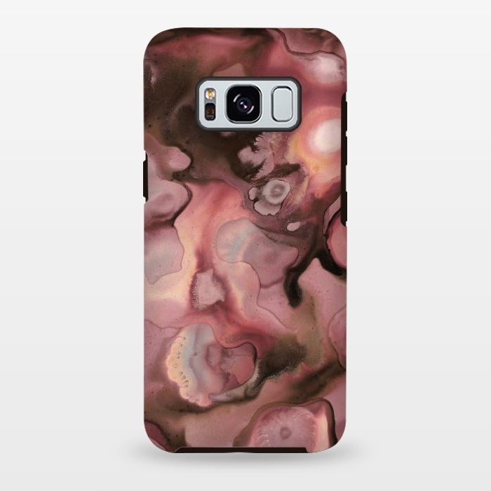 Galaxy S8 plus StrongFit Ebb and Flow in Coral by Micklyn Le Feuvre