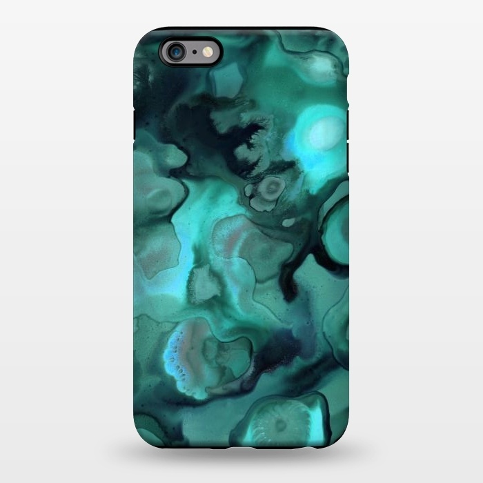 iPhone 6/6s plus StrongFit Ebb and Flow in Emerald by Micklyn Le Feuvre