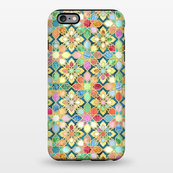 iPhone 6/6s plus StrongFit Gilded Moroccan Mosaic Tiles by Micklyn Le Feuvre